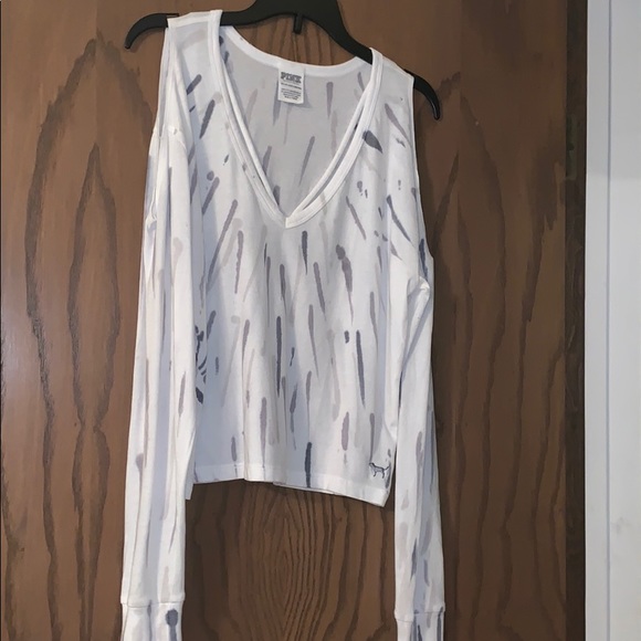 Xs Victoria’s Secret PINK long sleeve crop top - Picture 2 of 7